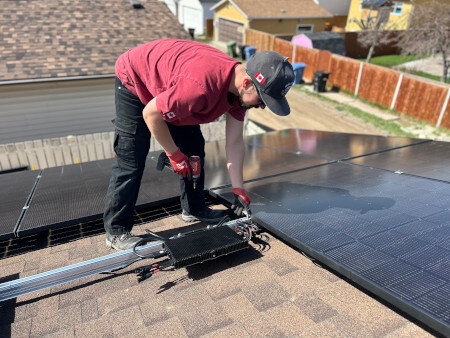 Installing solar panels